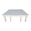 International Concepts Solid Wood Top Table - Turned Legs