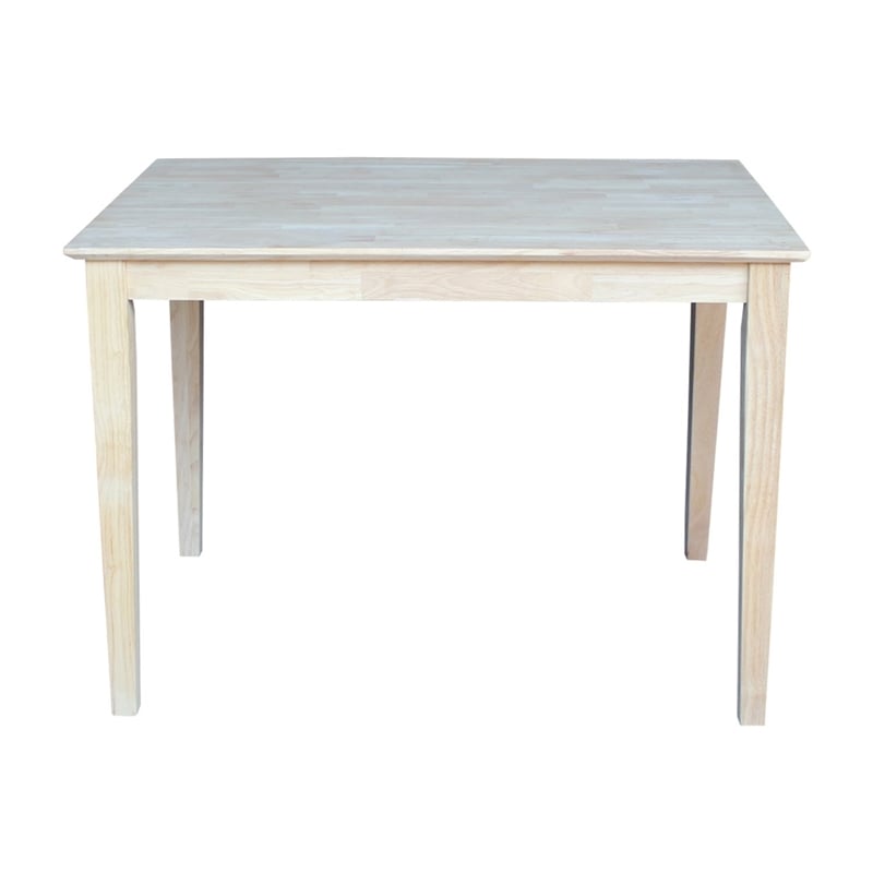 International Concepts Solid Wood Top Table