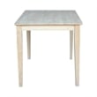 International Concepts Solid Wood Top Table