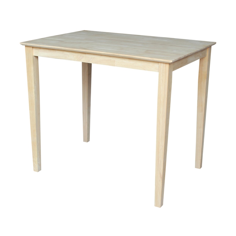 International Concepts Solid Wood Top Table