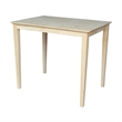 International Concepts Solid Wood Top Table