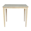 International Concepts Solid Wood Top Table