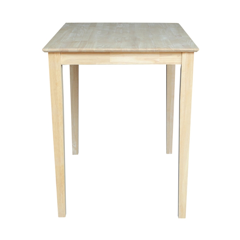 International Concepts Solid Wood Top Table