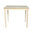 International Concepts Solid Wood Top Table - Turned Legs