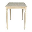 International Concepts Solid Wood Top Table - Turned Legs