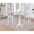 42 In Round Pedestal Bar Height Table with 2 Bar Height Stools