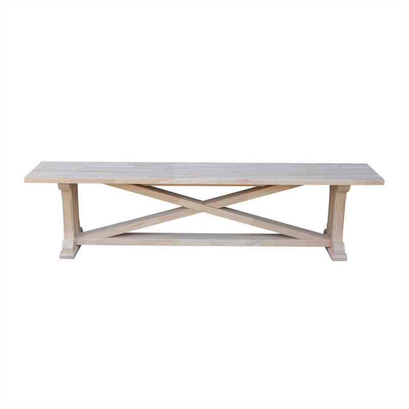 International Concepts Alexa Bench  Unfinished