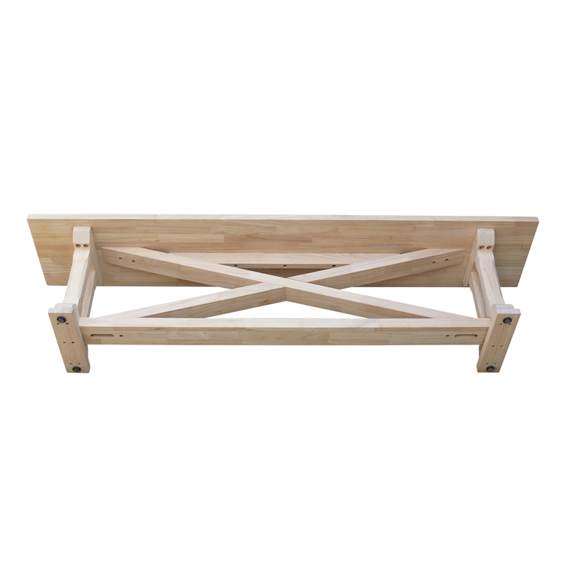 International Concepts Alexa Bench  Unfinished
