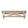 International Concepts Alexa Bench  Unfinished