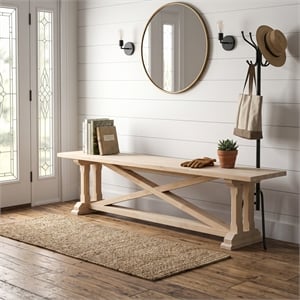 International Concepts Alexa Bench  Unfinished