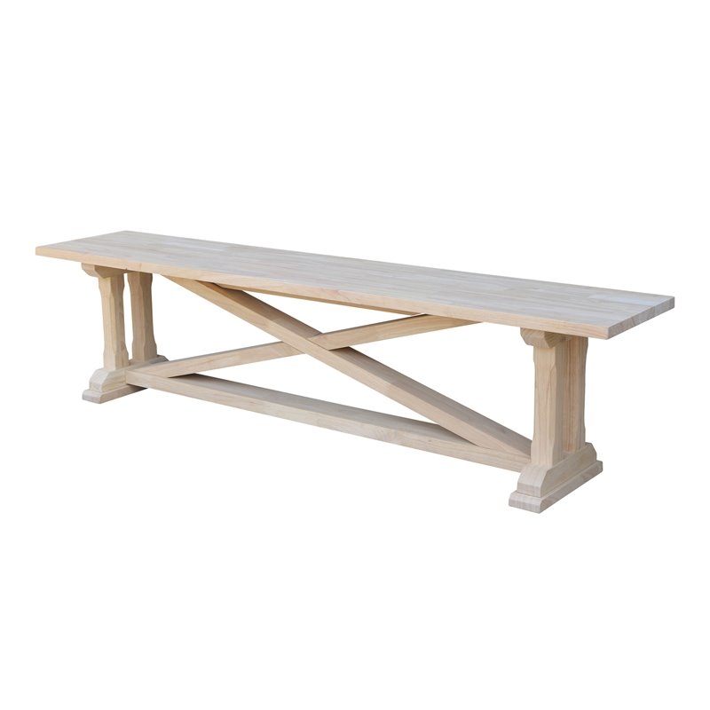 International Concepts Alexa Bench  Unfinished