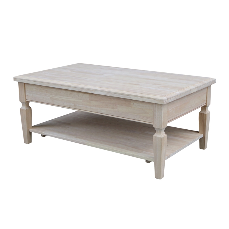 International Concepts Vista Coffee Table  Unfinished
