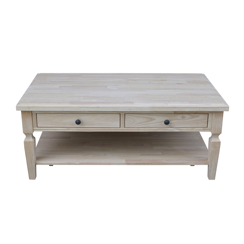 International Concepts Vista Coffee Table  Unfinished