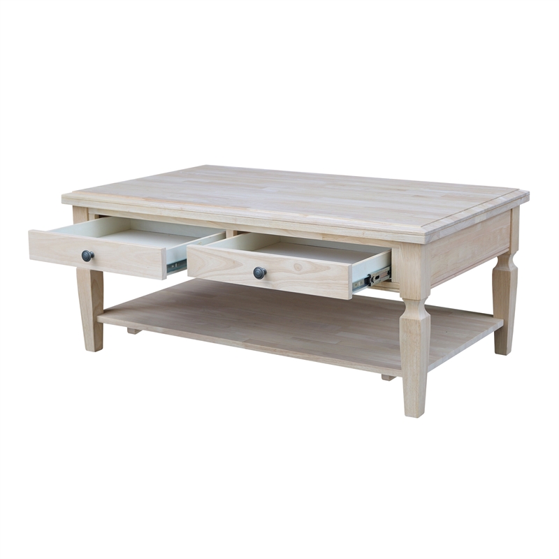 International Concepts Vista Coffee Table  Unfinished