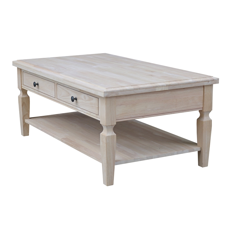 International Concepts Vista Coffee Table  Unfinished