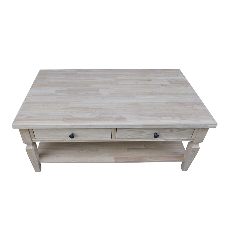 International Concepts Vista Coffee Table  Unfinished