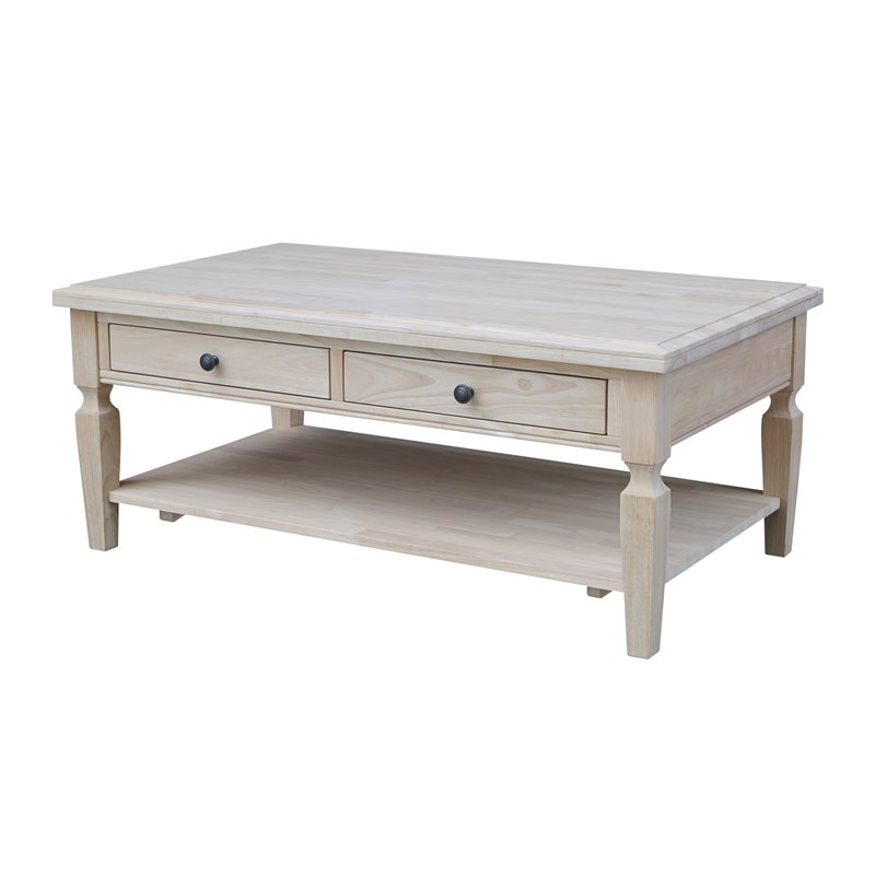 International Concepts Vista Coffee Table  Unfinished