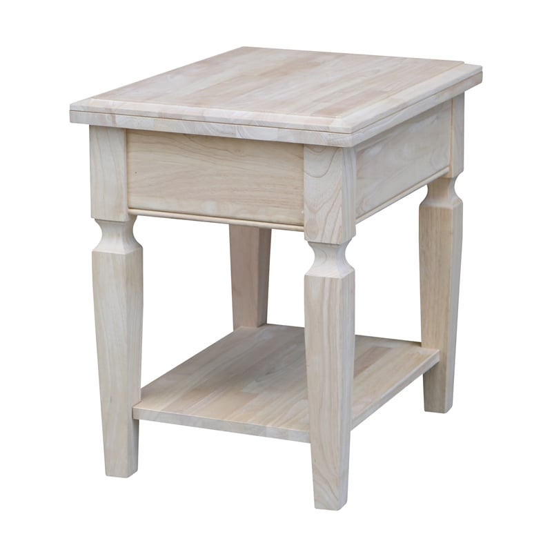 International Concepts Vista End Table  Unfinished