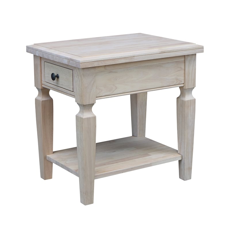 International Concepts Vista End Table  Unfinished