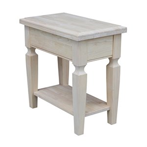 International Concepts Vista Side Table  Unfinished