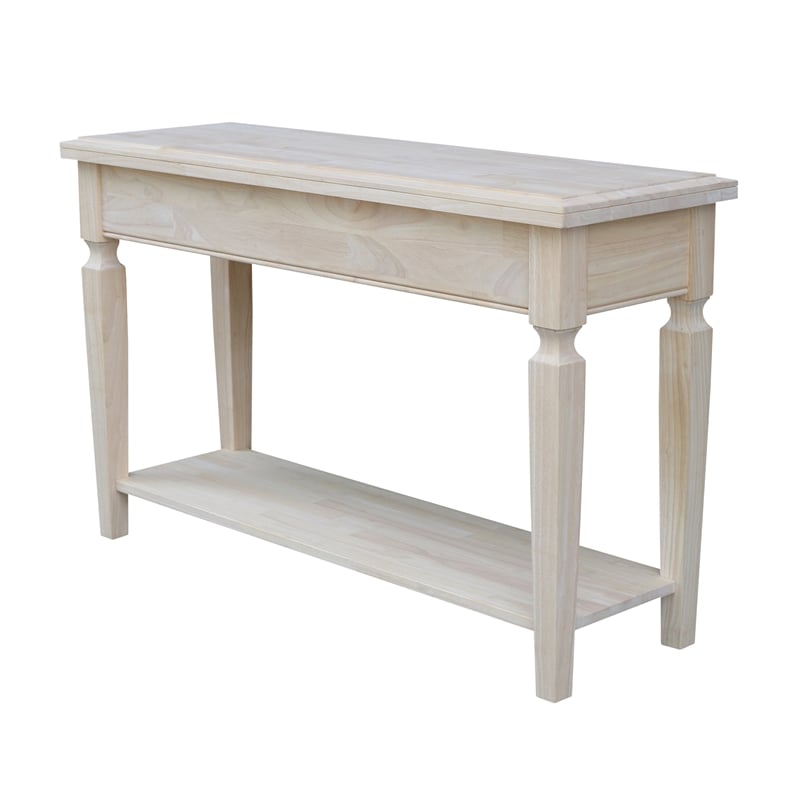 International Concepts Vista Console Sofa Table  Unfinished