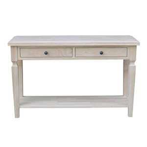 International Concepts Vista Console Sofa Table  Unfinished