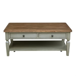 International Concepts Vista Coffee Table  Distressed Hickory/Stone Finish
