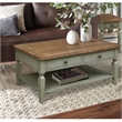 International Concepts Vista Coffee Table  Distressed Hickory/Stone Finish