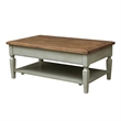 International Concepts Vista Coffee Table  Distressed Hickory/Stone Finish