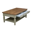 International Concepts Vista Coffee Table  Distressed Hickory/Stone Finish