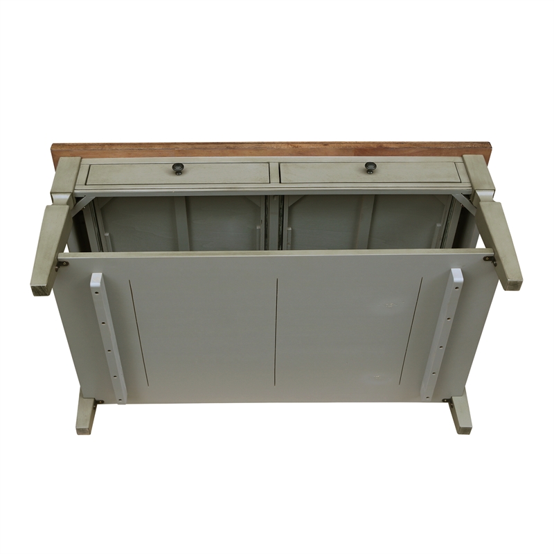 International Concepts Vista Coffee Table  Distressed Hickory/Stone Finish