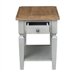 Vista End Table Distressed Hickory/Stone Finish