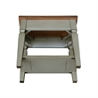 International Concepts Vista Side Table Distressed Hickory/Stone Finish