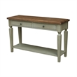International Concepts Vista Console Sofa Table Distressed Hickory/Stone Finish