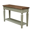 International Concepts Vista Console Sofa Table Distressed Hickory/Stone Finish