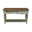 International Concepts Vista Console Sofa Table Distressed Hickory/Stone Finish
