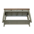 International Concepts Vista Console Sofa Table Distressed Hickory/Stone Finish