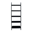 International Concepts Casual Dining 5-Tier Leaning Shelf in Black