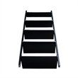 International Concepts Casual Dining 5-Tier Leaning Shelf in Black