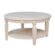 International Concepts Vista Round Coffee Table Unfinished