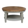 Vista Round Coffee Table in Distressed Hickory/Stone