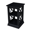 International Concepts Hampton Accent Table with Shelves