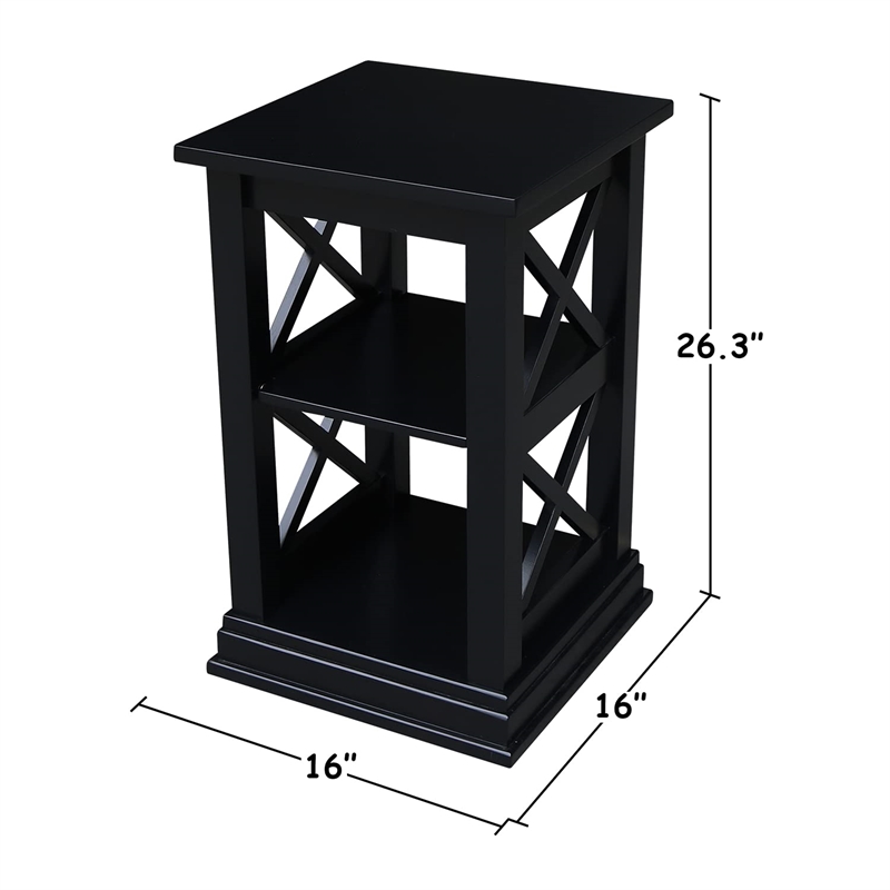International Concepts Hampton Accent Table with Shelves