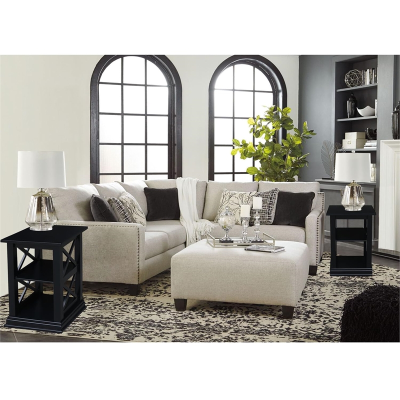 International Concepts Hampton Accent Table with Shelves