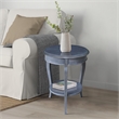 International Concepts Cambria Wood Round End Table in heather Gray