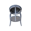 International Concepts Cambria Wood Round End Table in heather Gray