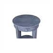 International Concepts Phillips Wood Accent Table with Drawer in Heather Gray