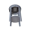 International Concepts Phillips Wood Accent Table with Drawer in Heather Gray