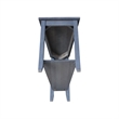 International Concepts Keystone Wood Accent Table in Heather Gray Antique Washed