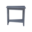 International Concepts Keystone Wood Accent Table in Heather Gray Antique Washed